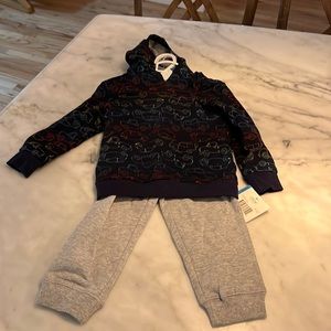 NWT Little Me Car Sweatshirt Set